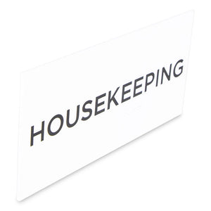 The Basics Housekeeping